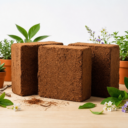 350g Organic Coco Coir Brick for Plants – Expandable Coconut Fiber Growing Medium