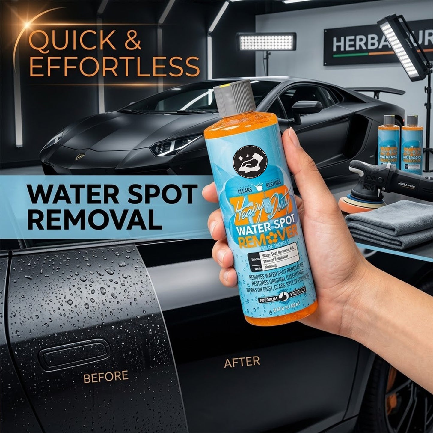 Automotive Hard Water Stain Gel Cleaner for Glass Tile and Shower