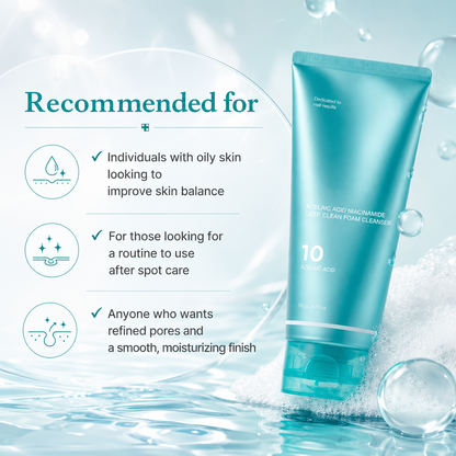Azelaic Acid Gummy Whip Cleanser with Niacinamide for Pore Cleansing