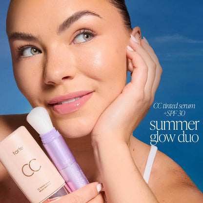 tarte summer skin essentials - CC color-correcting tinted serum + creaseless SPF 30 mineral setting powder