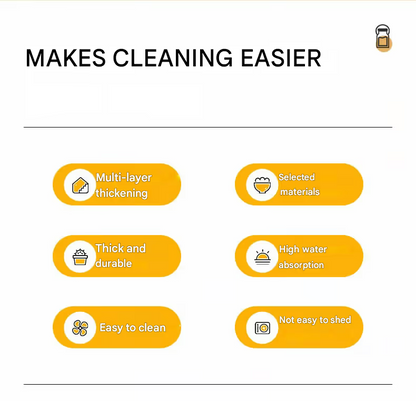 ⏰Tear-off cloth, washable and scratch-free cloths