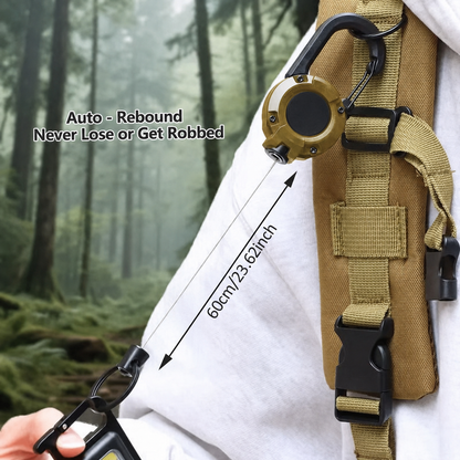 Retractable Carabiner Keychain