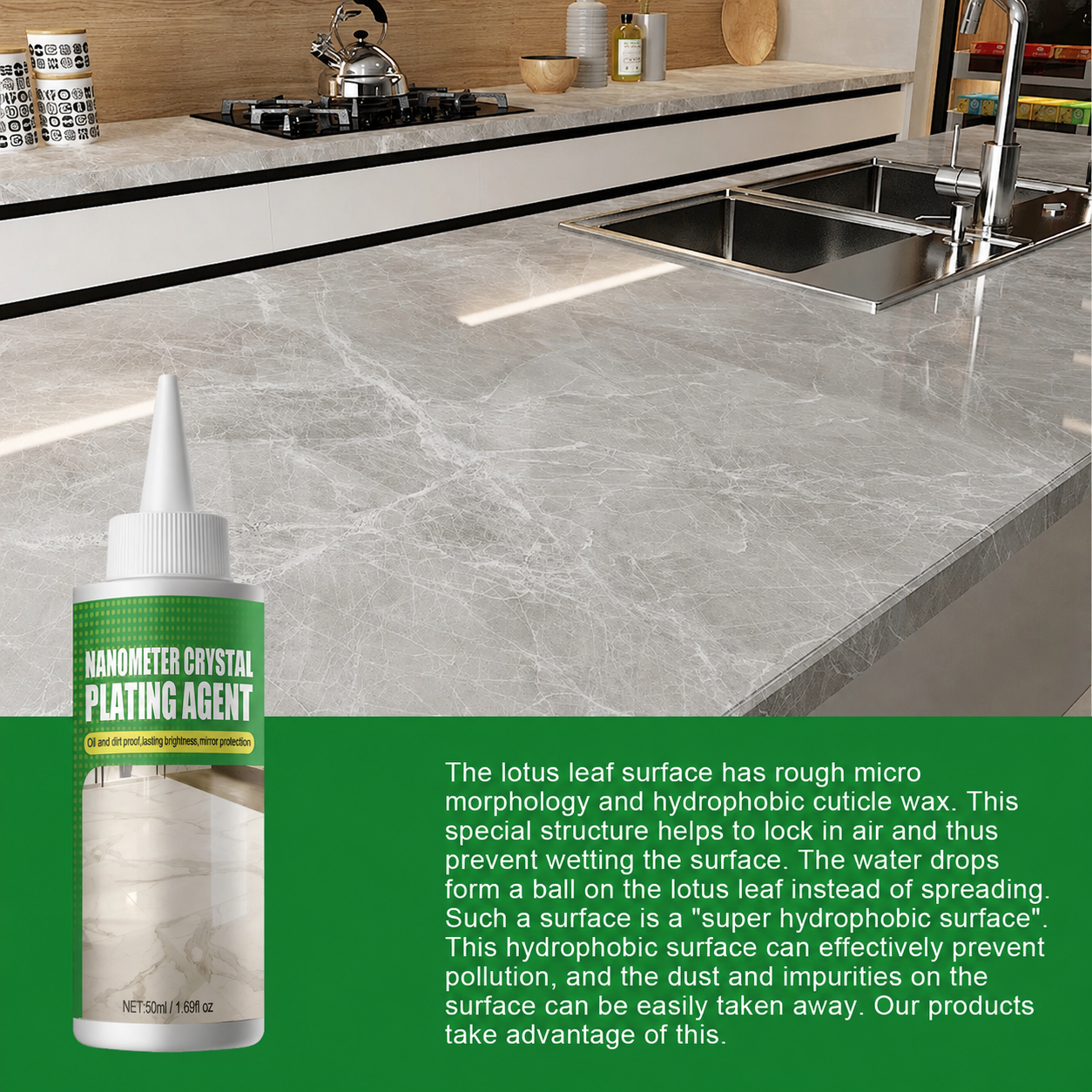 Nano Crystal Coating Agent for Tile & Furniture