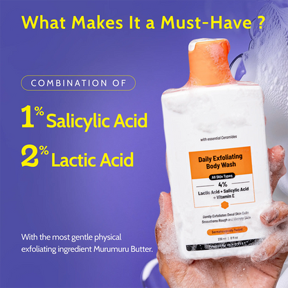 Exfoliating Body Wash for Smooth & Renewed Skin – 236ml