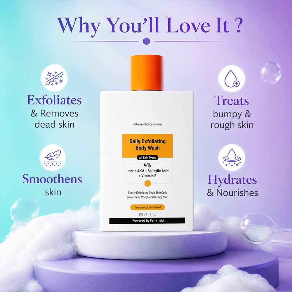 Exfoliating Body Wash for Smooth & Renewed Skin – 236ml