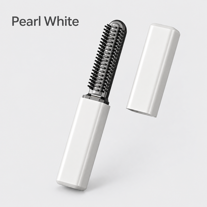 ✨ Mini Cordless Heated Styling Brush – Portable Hair Touch-Up Tool for Bangs, Face-Framing Pieces & Ends