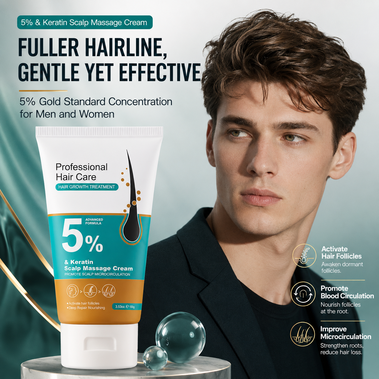 Hair Growth Cream for Men and Women