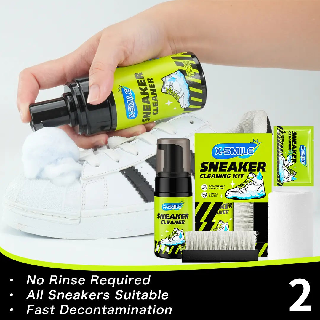 X-SMILE Sports Shoe Cleaning Wet Wipes for White Sneakers