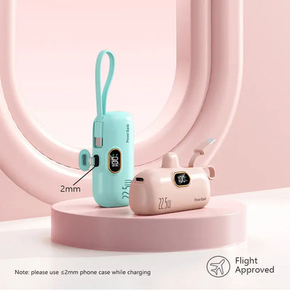 5000mAh 22.5W Fast Charge Mini Power Bank