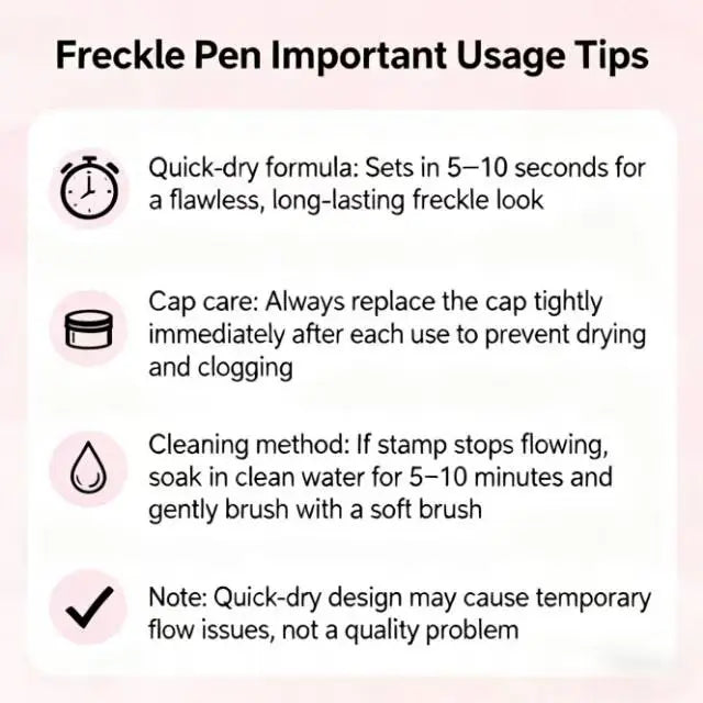 Waterproof Freckles Pen: Faux Freckle Stamp and Fine Tip Eyeliner for Realistic, Long-Lasting Freckles and Effortless Makeup, Perfect for Daily Wear and Cosplay,back to school