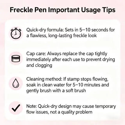 Waterproof Freckles Pen: Faux Freckle Stamp and Fine Tip Eyeliner for Realistic, Long-Lasting Freckles and Effortless Makeup, Perfect for Daily Wear and Cosplay,back to school