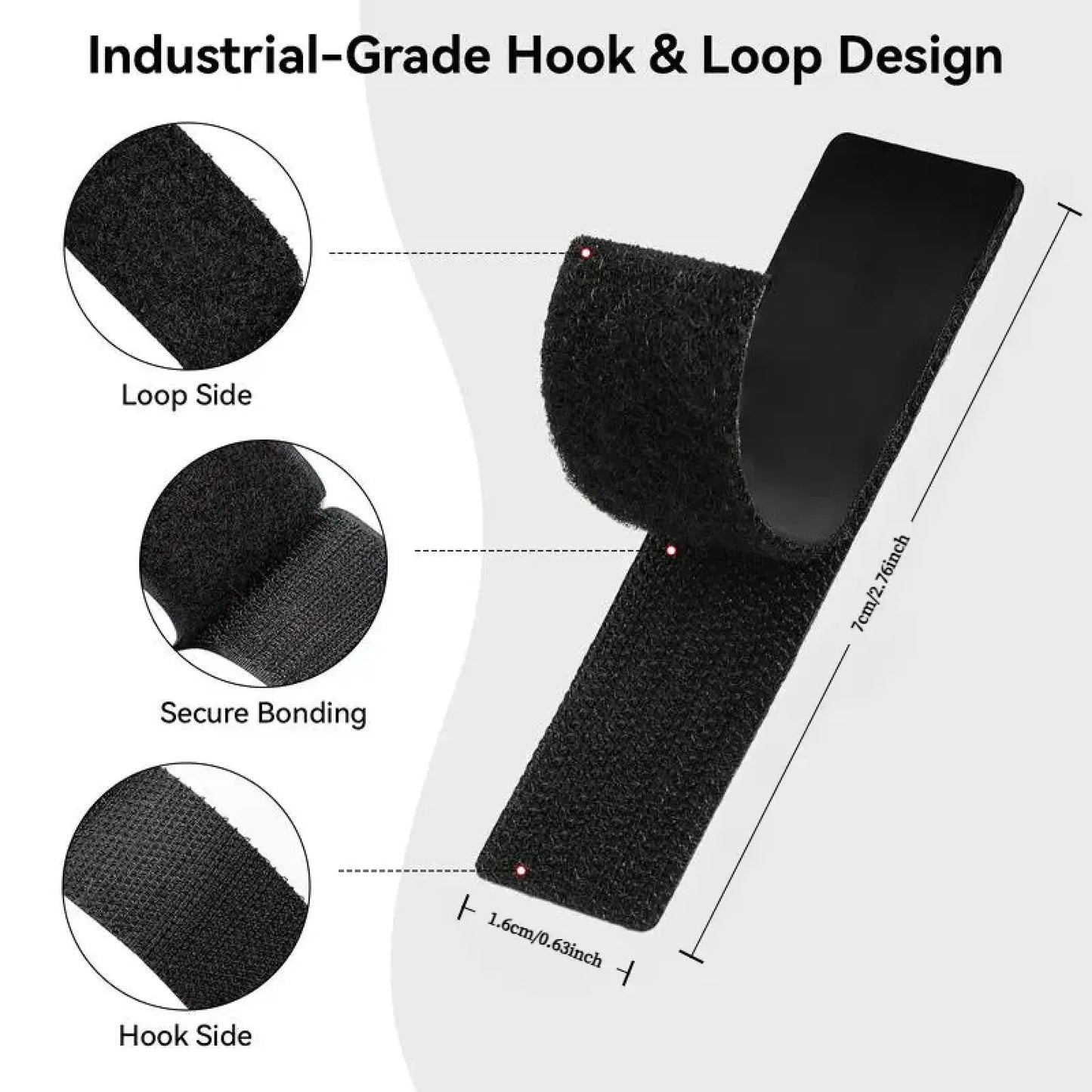 Heavy Duty Waterproof Double Sided Hook and Loop Strips