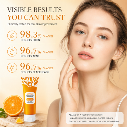 Orange Exfoliating Face and Body Gel Scrub
