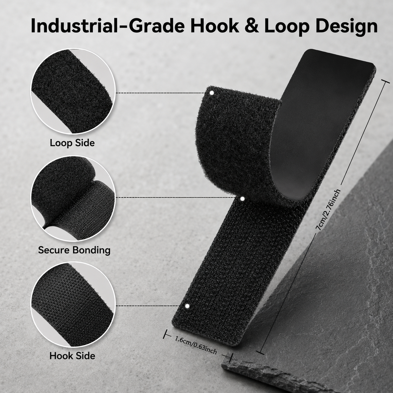 Heavy Duty Waterproof Double Sided Hook and Loop Strips