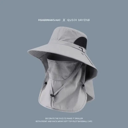Fisherman's Hat Detachable Outdoor Fishing Face Covering Neck Protection