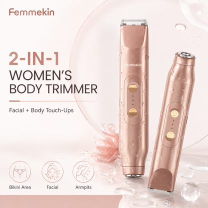 NEW Femmekin 2-in-1 Waterproof Painless Body Trimmer
