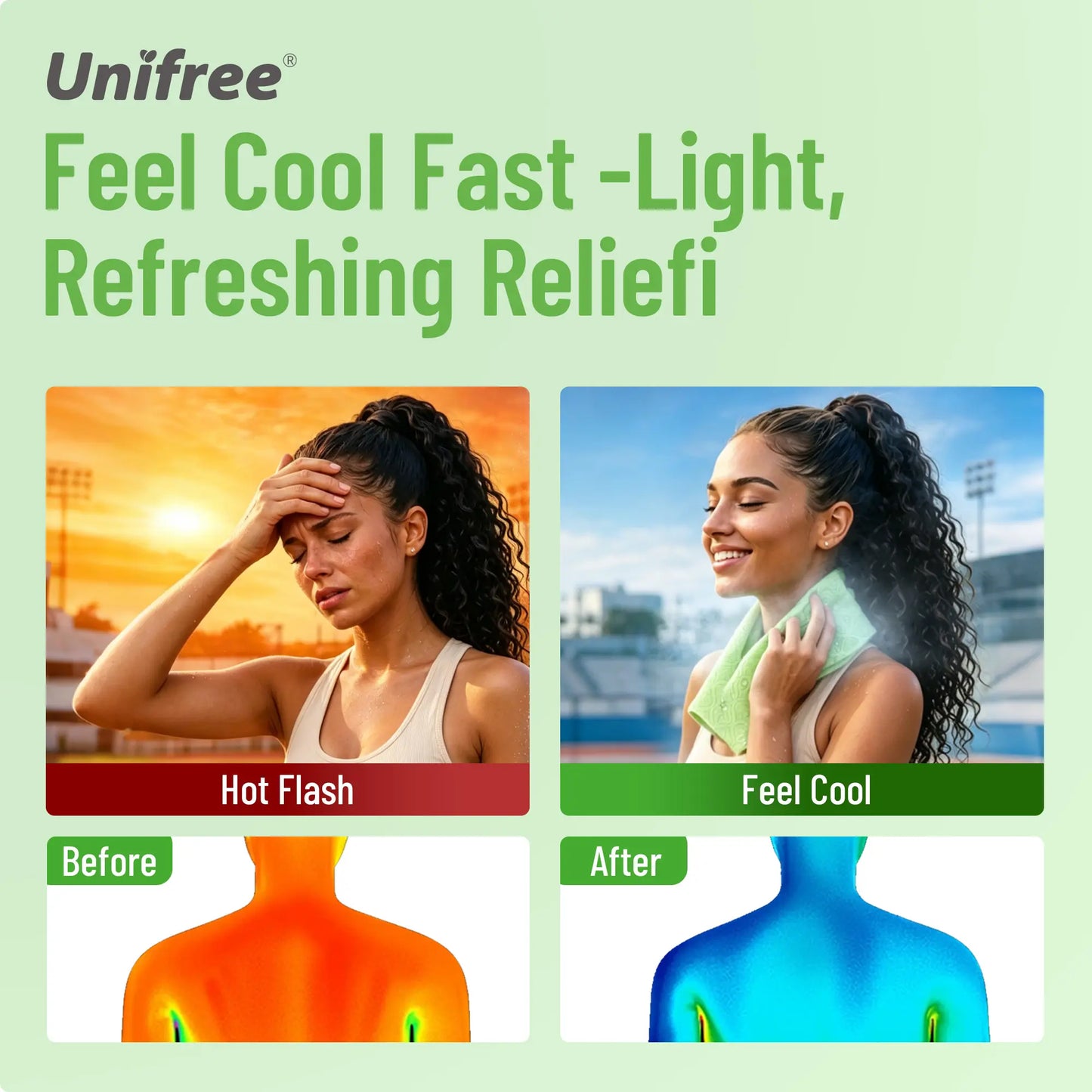 Unifree Cooling Towels & XL Menthol Cooling Wipes, Instant & Long Lasting Cooling Relief for Hot Weather & Summer Heat, Outdoor, Long Drives, Game day & Beach, DealsForYouDays, summerwins