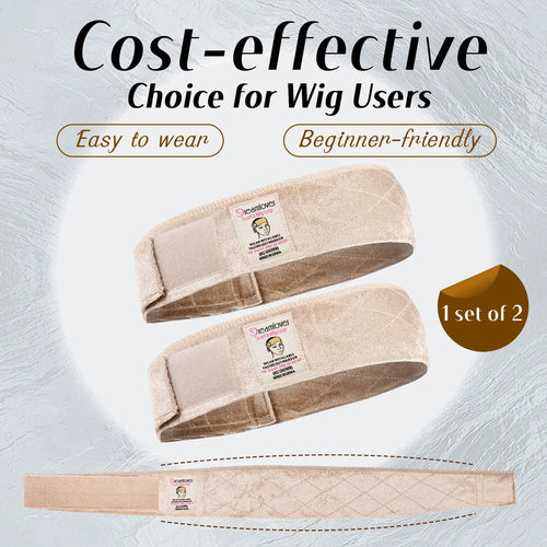 Dreamlover Adjustable Brown Black Wig Grip Band - 2pcs