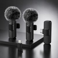 Black | 2 Miccrophones | Lightning Adapter