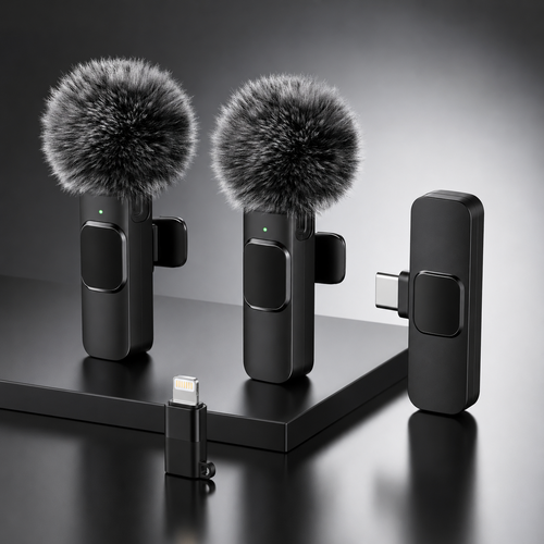 Wireless Lavalier Microphone for iPhone and Android