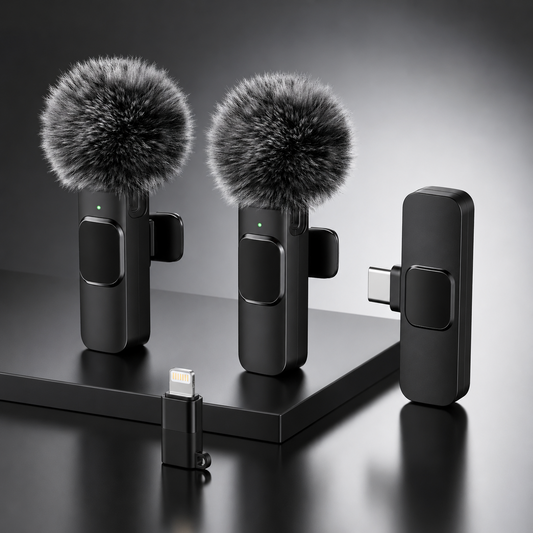 Wireless Lavalier Microphone for iPhone and Android