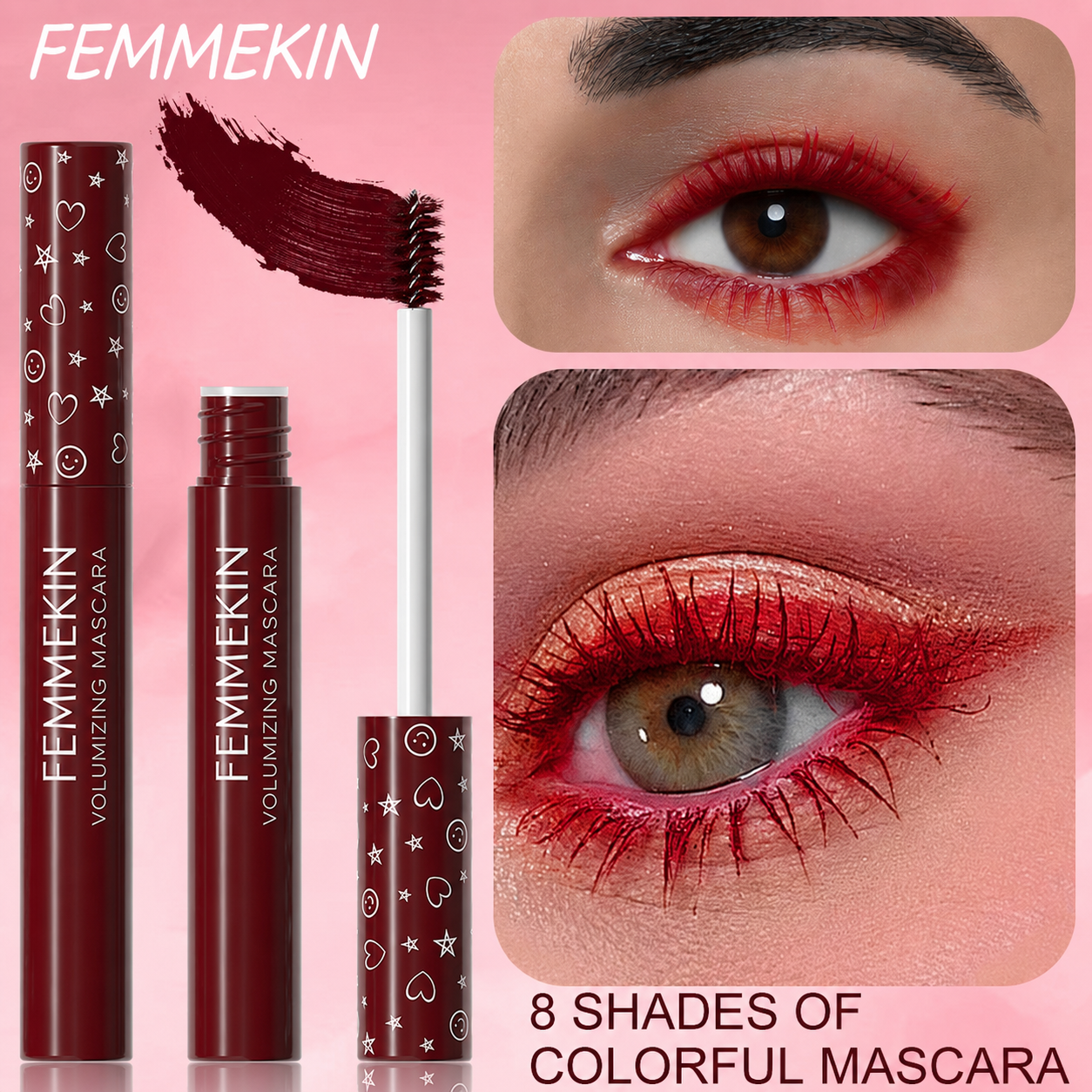 Femmekin Colorful Volumizing Mascara for Bold, Long Lashes