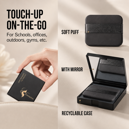 2-in-1 Oil Blotting Sheets with Mirror Puff Compact