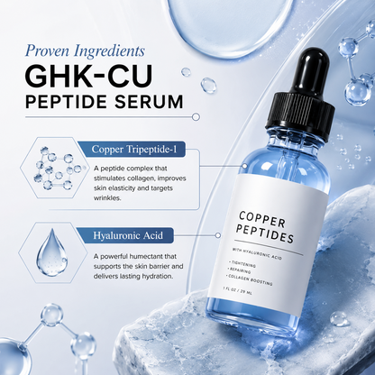 GHK-Cu Peptides Serum - Collagen Boosting & Hydrating
