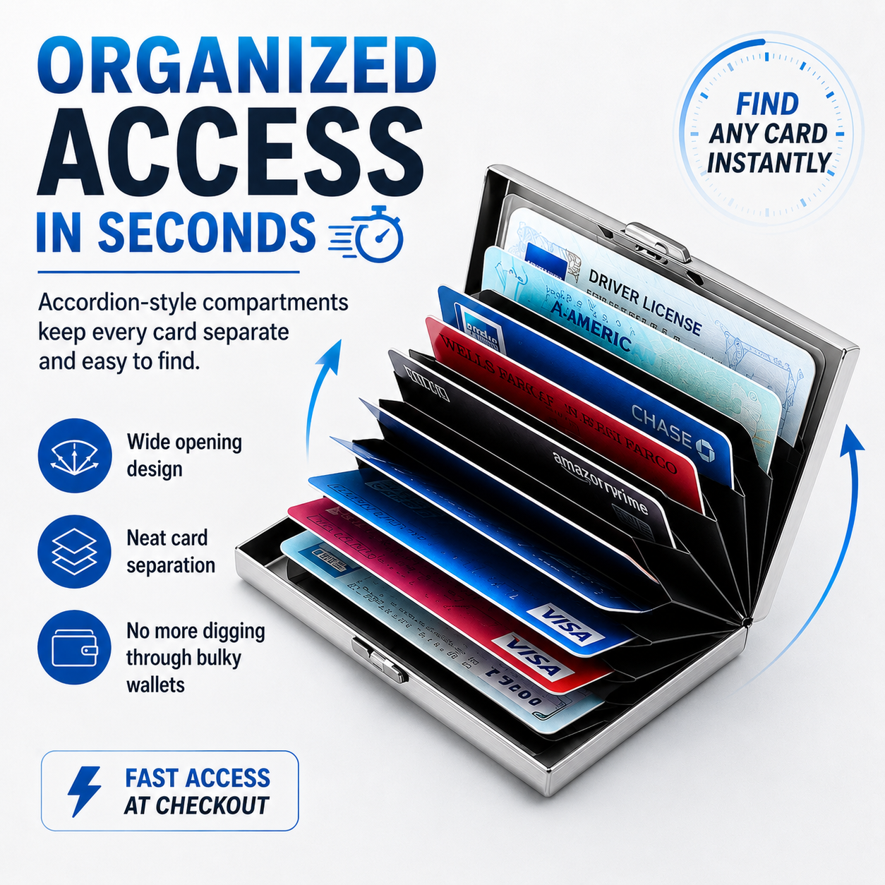 RFID Blocking Metal Card Holder