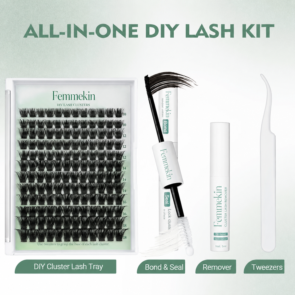 Femmekin Lash Clusters Kit - Soft Fluffy Lashes