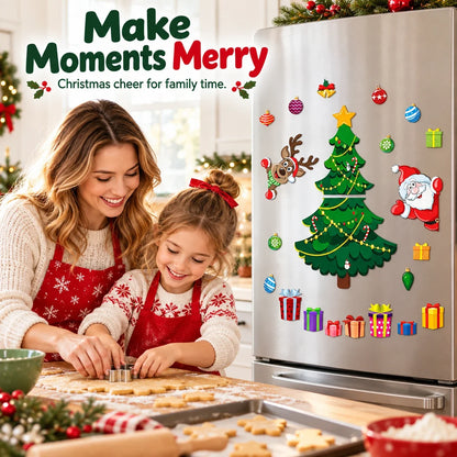 🎄 Christmas Fridge Magnets – 23-Piece Holiday Makeover