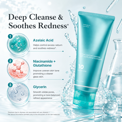 Azelaic Acid Gummy Whip Cleanser with Niacinamide for Pore Cleansing
