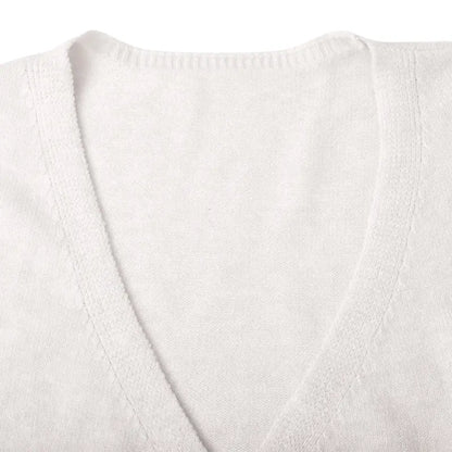 Fisoew Womens V Neck Wrap Cardigan Sweaters Casual Tie Belted Long Lantern Sleeve Slim Fit Knit Crop Pullover Tops SohoChic
