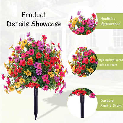 Artificial Daisy Flowers with Eucalyptus Leaves Home Garden Decor
