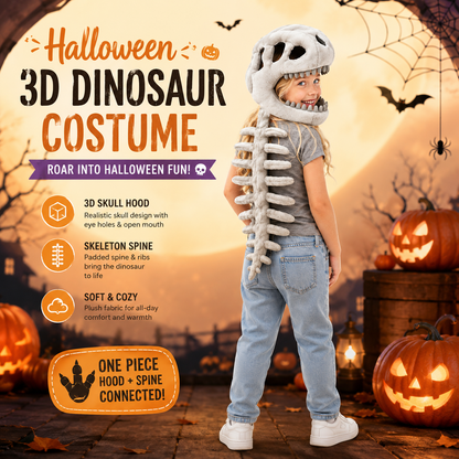 Halloween 3D Dinosaur Costume 🦕 - Soft & Wearable