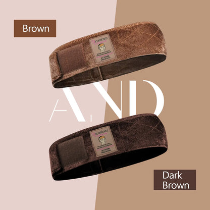 Dreamlover Adjustable Brown Black Wig Grip Band - 2pcs