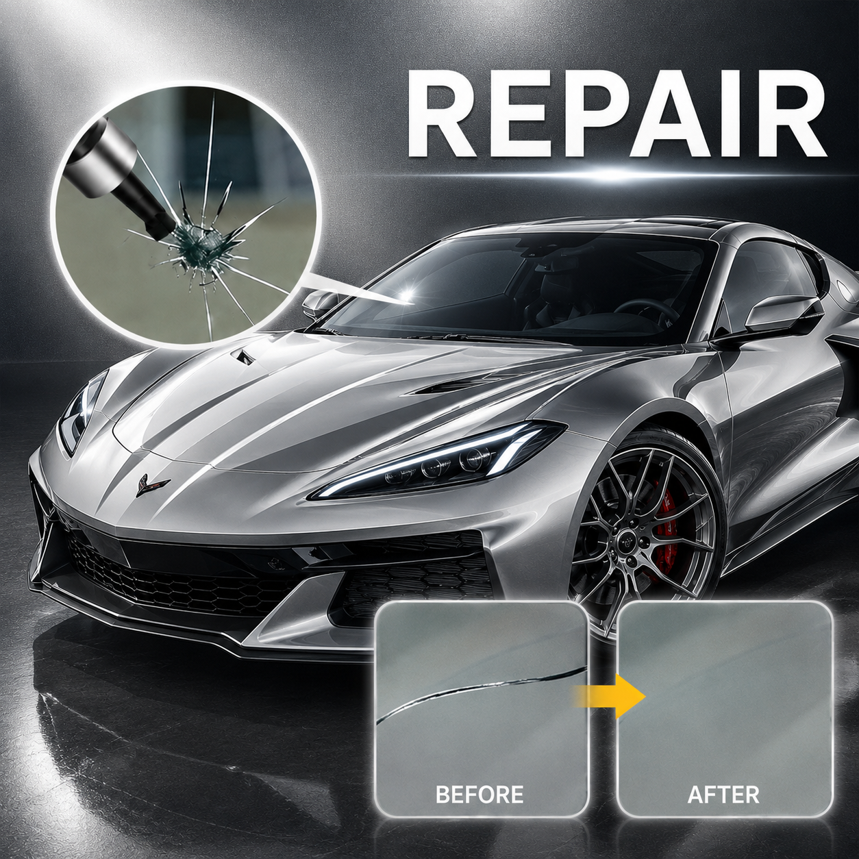 Car Windshield Crack Repair Kit– Fast DIY Glass Fix