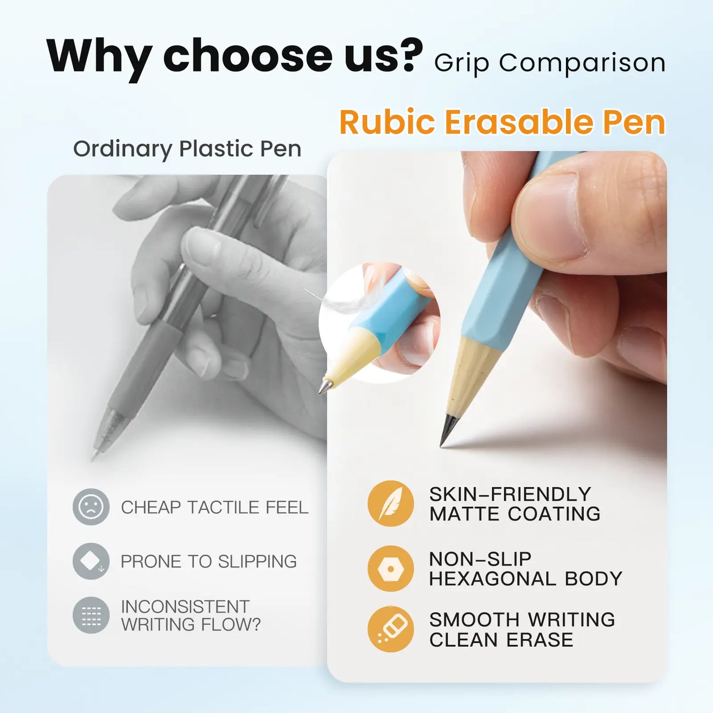 iiGEN RUBIC Erasable Gel Pens - 36 Vibrant Colors, 0.6mm