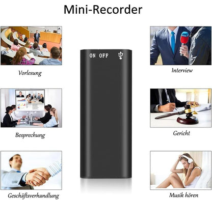 🎙️🔥 3-IN-1 Mini Voice Recorder – Smart Sound Capture, Compact & Easy to Use, Long Battery Life 🔋