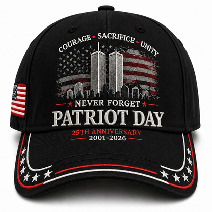 🦅Early Bird 49% OFF🔥Never Forget PATRIOT DAY 25th Anniversary Memorial Cap