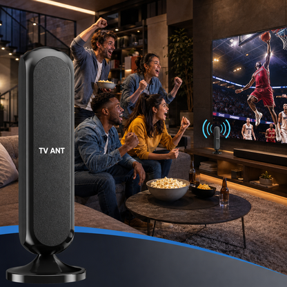 Long Range Amplified 4K Indoor TV Antenna