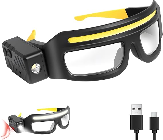 Rechargeable LED Sensor Glasses Light