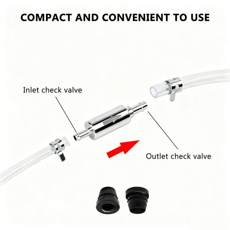 Car Brake Bleeder Hose Kit with One-Way Check Valve