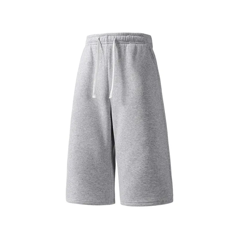Slimming Baggy Sweat Capri Shorts for Sports & Fitness