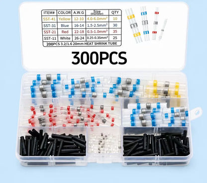 Waterproof Solder Seal Wire Connectors for Automotive Marine and Stereo Use 300 Pieces