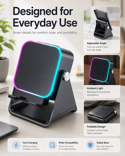 Wireless Induction Audio Speaker Stand