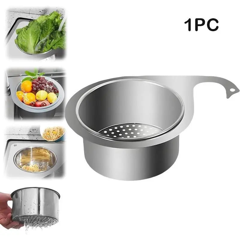 Multifunctional Stainless Steel Swan Sink Strainer Basket