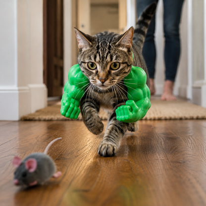 Mighty Meow Muscle Arms Toy - Funny Cat Costume Toy