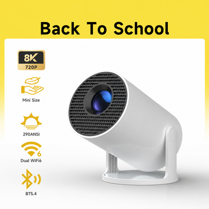 Limited Time Offer — Double Up & Save! 🔥Portable Smart Mini Projector with WiFi 6 & Bluetooth 5.4