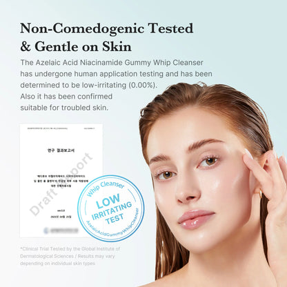 Azelaic Acid Gummy Whip Cleanser | Soothing Foam for Oily Skin